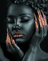 Без бренда «Портрет с золотыми ногтями» в Чите