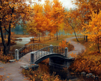 Без бренда «Осенний парк с мостом» в Чите