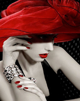 Без бренда «Коробка 20 шт: Девушка с красной шляпой» в Чите