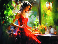 Без бренда «Милая девушка с бокалом шампанского» в Чите