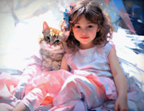 Без бренда «Девочка и пушистая кошечка» в Чите