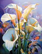 Шикарные белые каллы