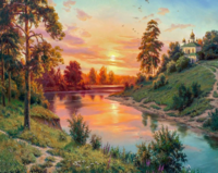 Без бренда «Вид на реку на закате» в Чите